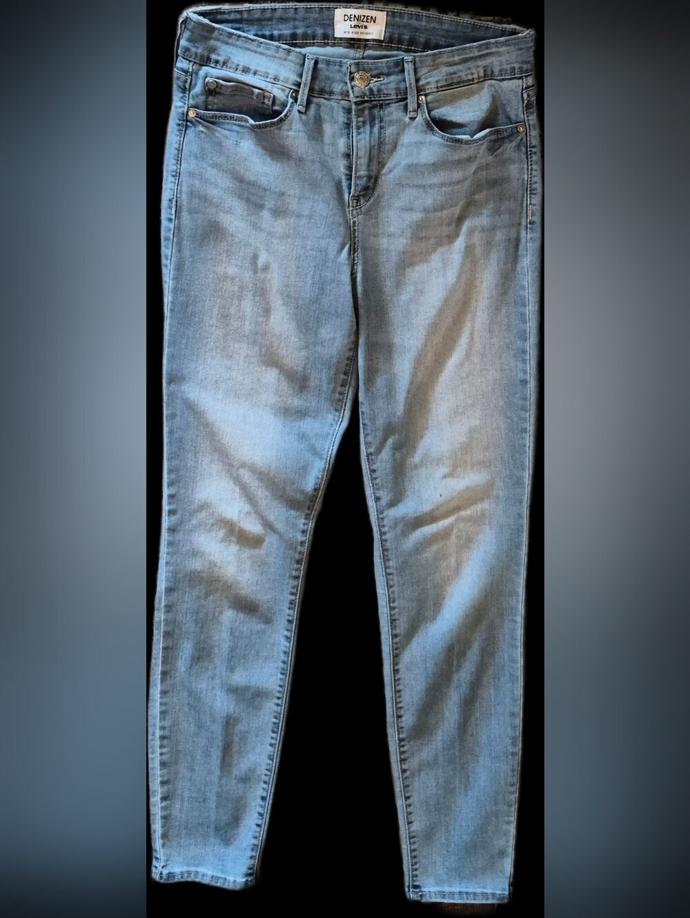 Mid Rise Skinny Jeans - Light Blue